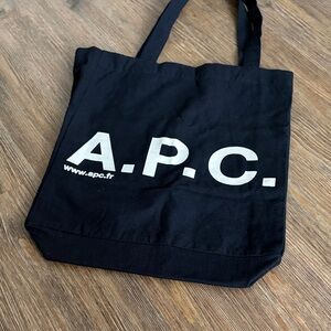 A.P.C. Black Tote Bag